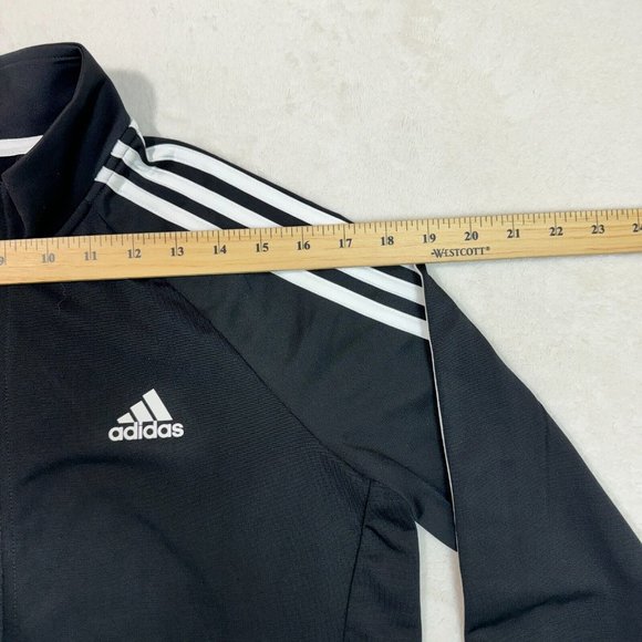 Adidas Women's M Slim Fit Warm-Up 3-Stripes Athletic Track Jacket Full Zip NEW - Picture 11 of 15